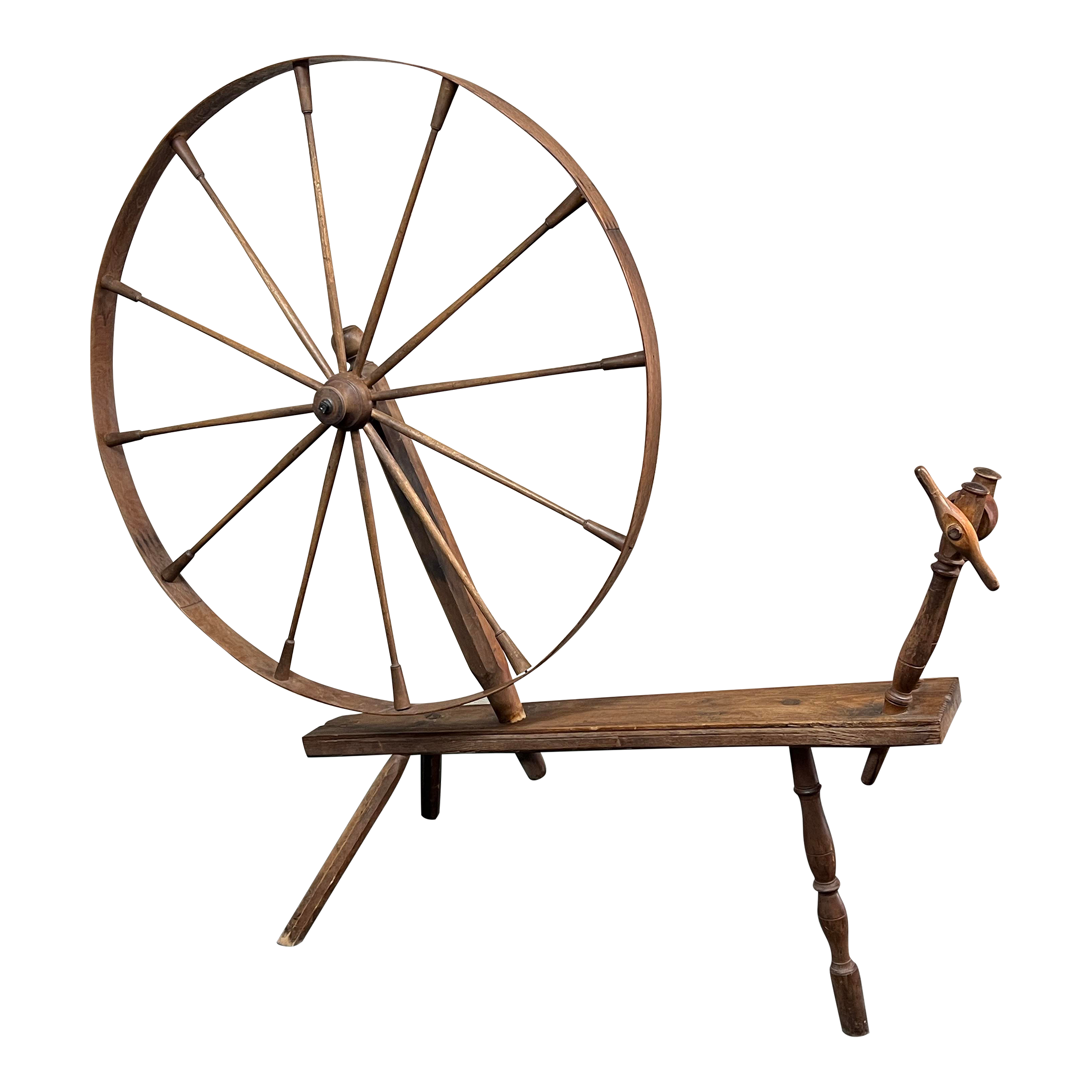 Antique Wool Spinning Wheel - image 0