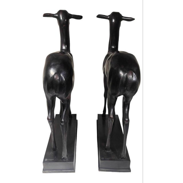 Chiurazzi, Pompeian Deer from Herculaneum, 1930, Bronzes, Set of 2 For Sale - Image 8 of 14