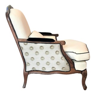 Vintage Mid Century Bergere Club Chair For Sale