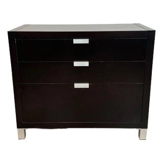Eq3 Modern 3- Drawer Espresso Dresser For Sale