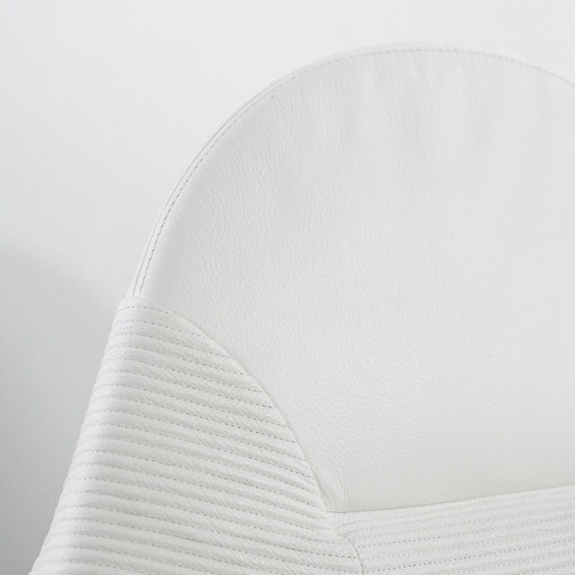 Metal Hal Chair in White Leather by Marc Sadler for Cassina, 1990s For Sale - Image 7 of 18