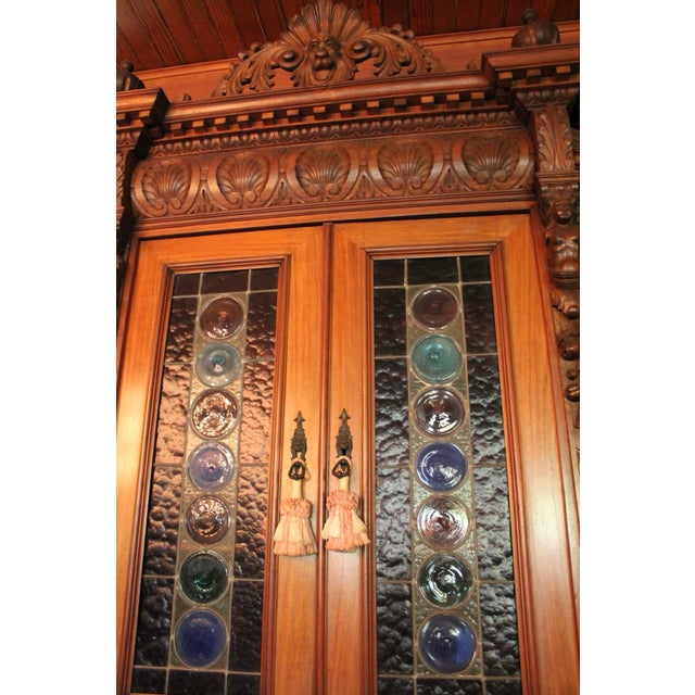 Wood Antique French Buffet/ Cabinet From Estate of Prince Ruspoli, 9 Ft Tall For Sale - Image 7 of 12