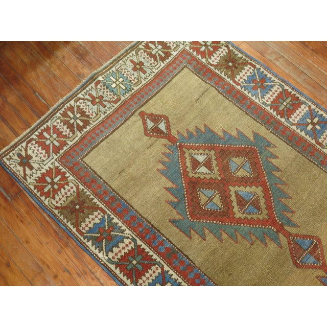 Textile Antique Zabihi Collection Persian Bakshaish Runner - 3'4" x 14'1" For Sale - Image 7 of 10