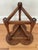 Wood Midcentury English Oak Clover Cricket Table For Sale - Image 7 of 9