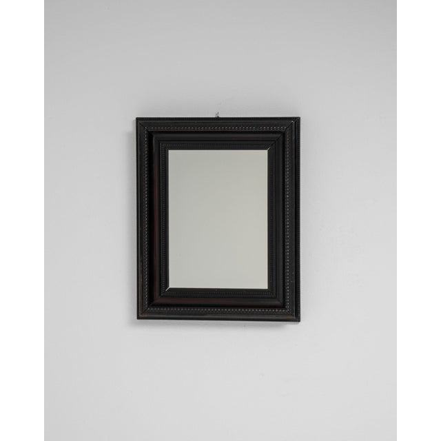 Mid 20th Century France Neoclassical Black Wood Mirror For Sale - Image 4 of 8