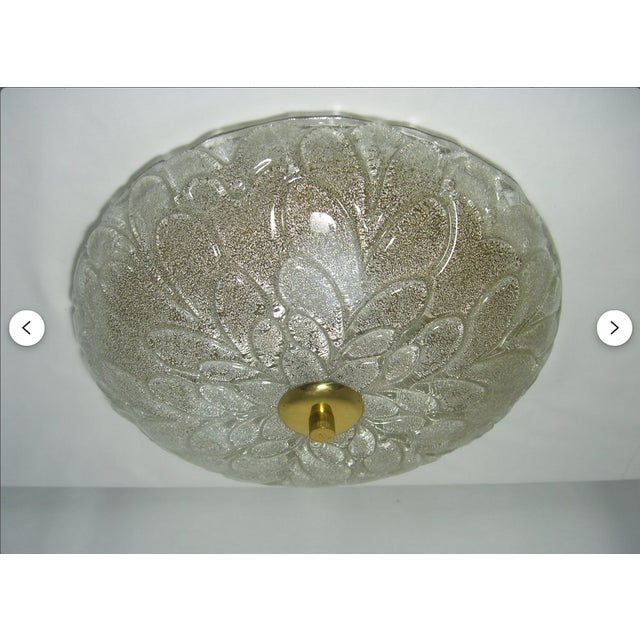 Gold Flush Mount from Barovier & Toso, 1970s For Sale - Image 8 of 12