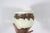 Mid-Century Modern Vintage Handmade Indoor Pottery Planter With Drip Glaze Cream With Brown Purple Glaze For Sale - Image 3 of 7