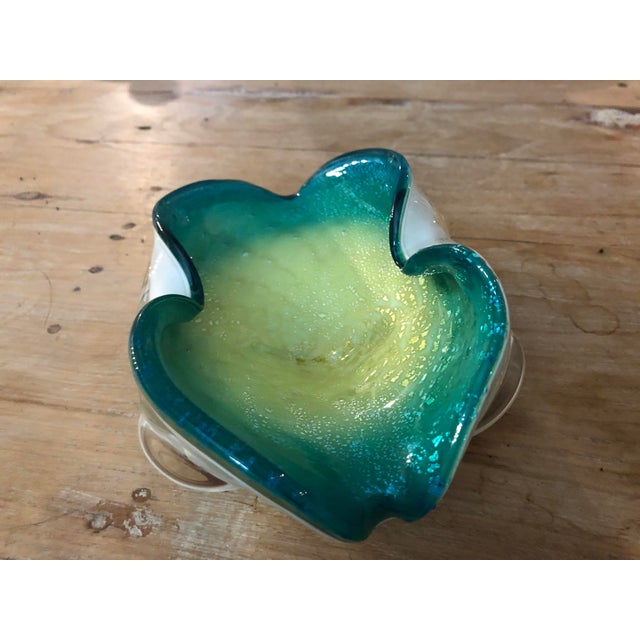 1960s Mid Century Modern Murano Glass Bowl For Sale - Image 5 of 7