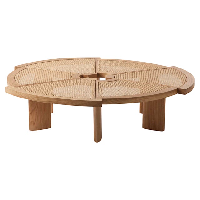 Cane Rio Coffee Table by Charlotte Perriand for Cassina For Sale