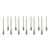 Contemporary Swirl Glass Drop Ornament (Set of 12) For Sale - Image 3 of 3