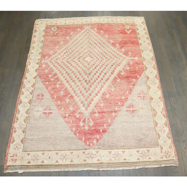A Primitive Turkish Anatolian Rug from the middle of the 20th century