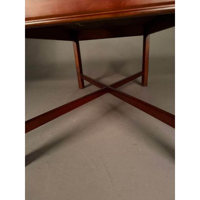 Vintage English Mahogany Butler’s Drop-Leaf Tray Coffee Table With Brass Hinges For Sale - Image 16 of 18