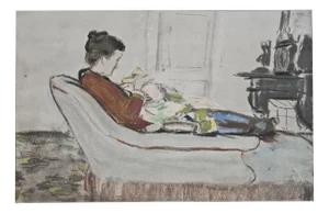 After Claude Monet, Lady Reading, 1918, Lithograph