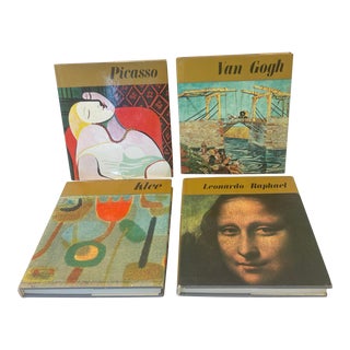 1966 Art Books - Van Gogh, Klee, Leonardo, Raphael and Picasso - Set of 4 For Sale