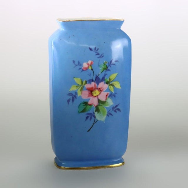 Rococo Pair of Antique Old Paris Porcelain Vases With Genre Scene Panels C1890 For Sale - Image 3 of 7