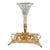 Late 19th Century Gilt Brass Etched Crystal Centerpiece For Sale