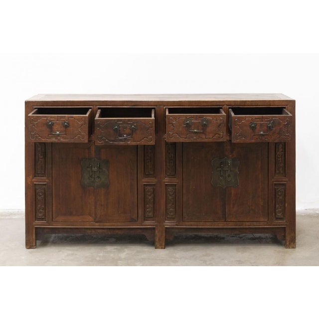 Chinese Sideboard in Elm Wood, 1800s For Sale - Image 6 of 14
