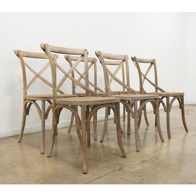 Rustic European Rh Madeleine Dining Side Chairs (Set of 6) For Sale - Image 3 of 16