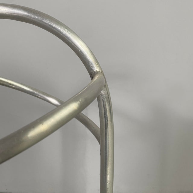 Italian Art Deco Round Umbrella Stand in Metal, 1930s For Sale - Image 9 of 18