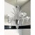 Transparent Transparent Murano-Style Venetian Glass Chandelier Featuring Fern (“Felci”) Leaves For Sale - Image 8 of 13