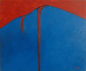 "Upper and Lower Falls" Abstract Oil Painting by Scott A. Spencer
