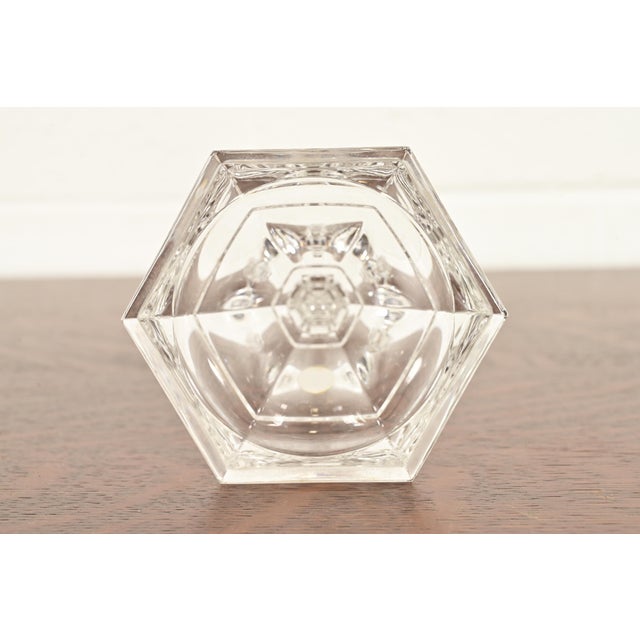 Tiffany & Co. Clear Crystal Candlesticks, Pair For Sale - Image 10 of 14