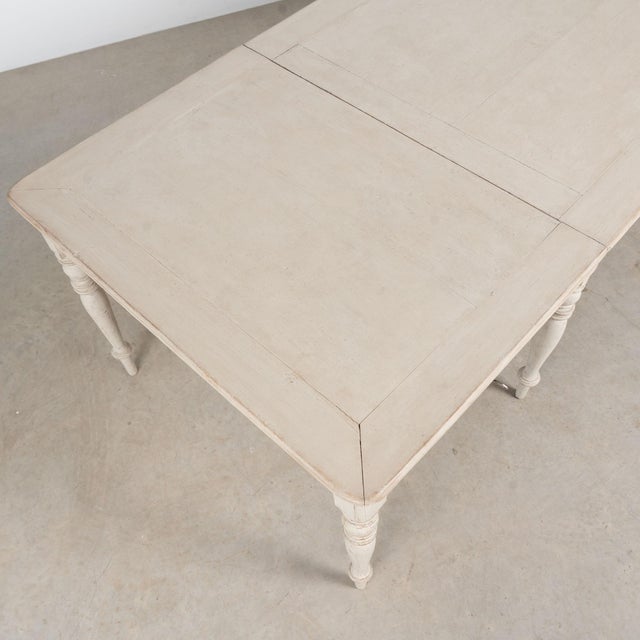 Gustavian (Swedish) 19th Century Swedish Antique White Painted Partners Desk Writing Table For Sale - Image 3 of 18