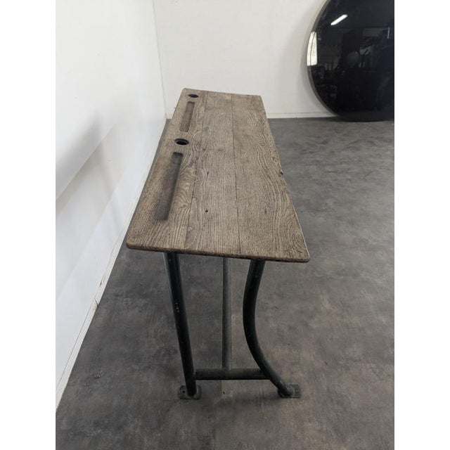 Vintage School Desk in Wood, 1960s For Sale - Image 3 of 7
