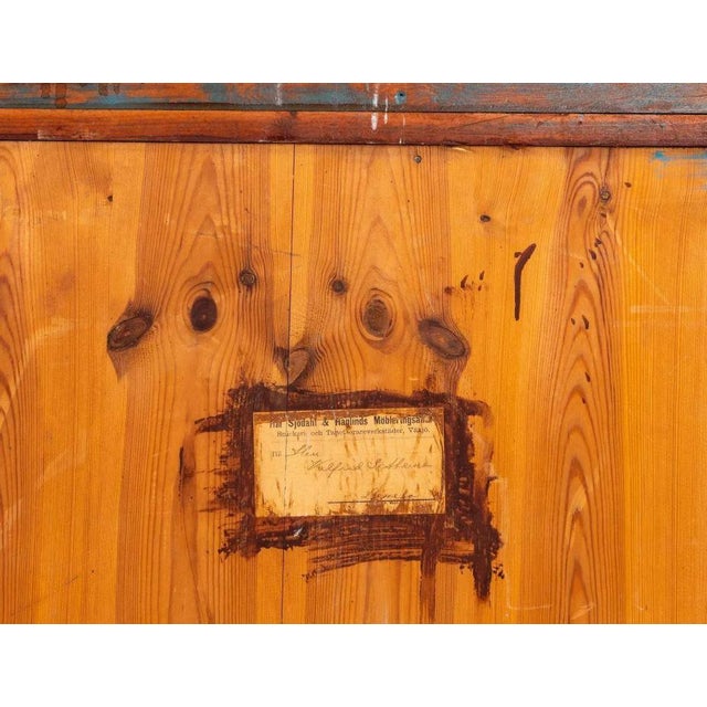 Greige Pair Gustavian Style Chests of Drawers, Early 20th Century For Sale - Image 8 of 12