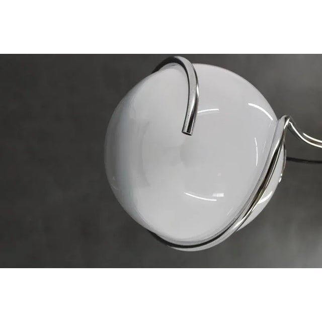 Silver Italian Murano Glass Pendant Light by Fabio Lenci for Guzzini, Italy, 1970s For Sale - Image 8 of 13