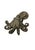 Figurative Cast Bronze Octopus Sculpture — Fluid Marine Form With Textural Patina For Sale - Image 3 of 6