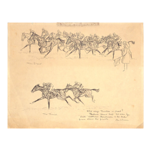 Radnor Hunt Cup '40 Won by "Bill" Clothier's Henchman Litho by Paul Brown