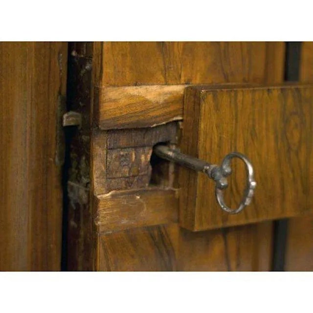 18th Century Circa Early 19th Century Baroque Walnut Kas/Armoire, Benelux Was $5950 For Sale - Image 5 of 7