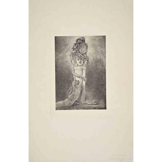 Héliogravure with manual adjustments in etching and drypoint. Not signed nor numbered, as issued. A remarkable impression...