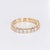 Late 20th Century 14k Yellow Gold Wedding Band With 10 Round Brilliant Diamonds - Size 8.5 For Sale - Image 4 of 5
