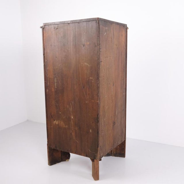 Antique Hand-Polished Mahogany Corner Cabinet, 1840s For Sale - Image 9 of 10