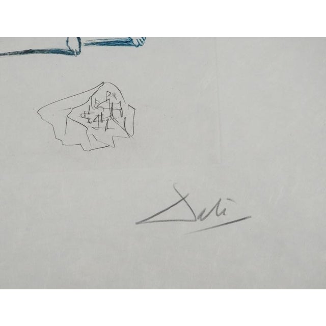 Salvador dali (1904-1989) the condemned lovers, 1970 original engraving (rigal workshop) signed in pencil numbered /75...