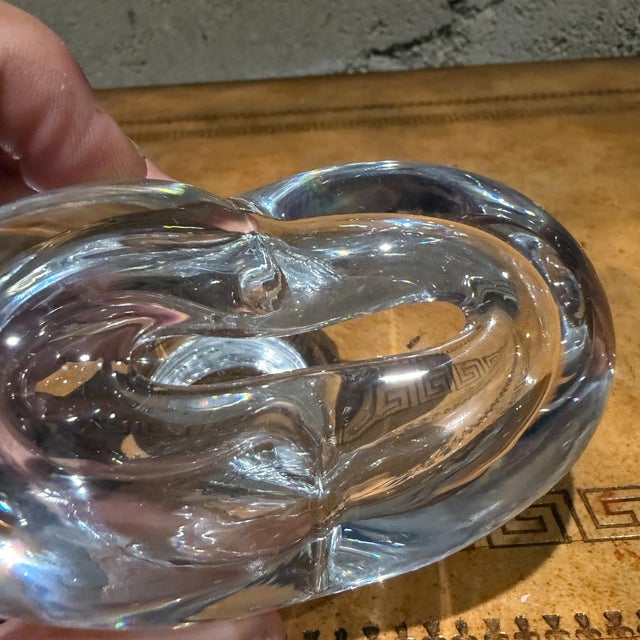 Vintage Rosenthal Lead Crystal Heart Bud Vase or Paper Weight For Sale - Image 11 of 11
