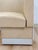 Vintage Retro Diner Banquette Booth Set Chrome Table Cream Vinyl L-Shape For Sale - Image 17 of 18