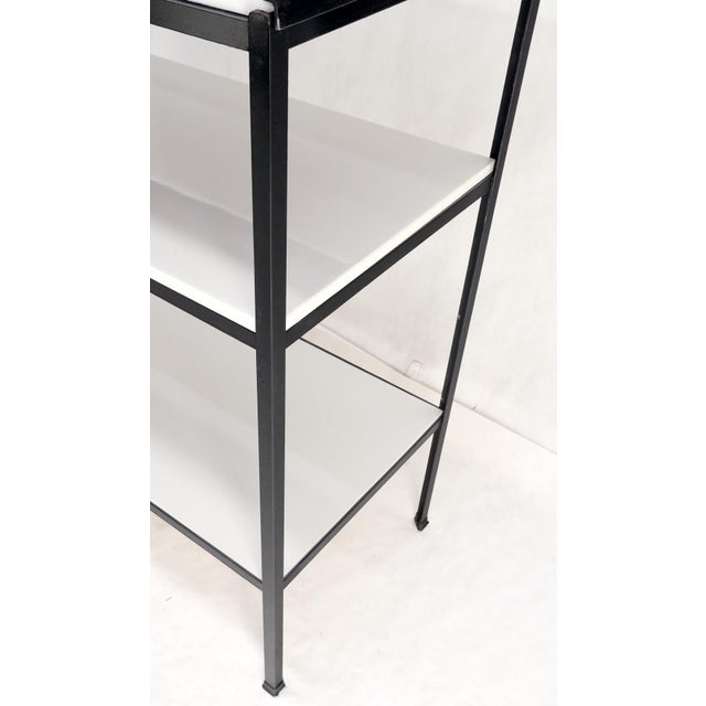 Frederick Weinberg Iron White Enamel Shelves Etagere Wall Unit Chairish