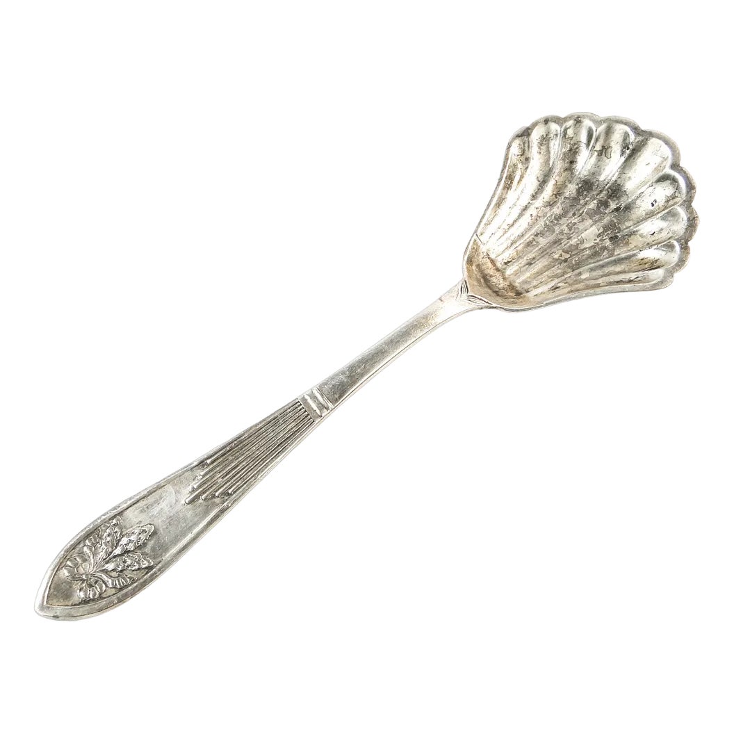 Polish Art Nouveau Sugar Spoon from Stylplater, 1920s | Chairish