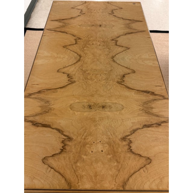 1970s Henredon Scene Two Burled Olive Writing Desk For Sale In Cleveland - Image 6 of 12