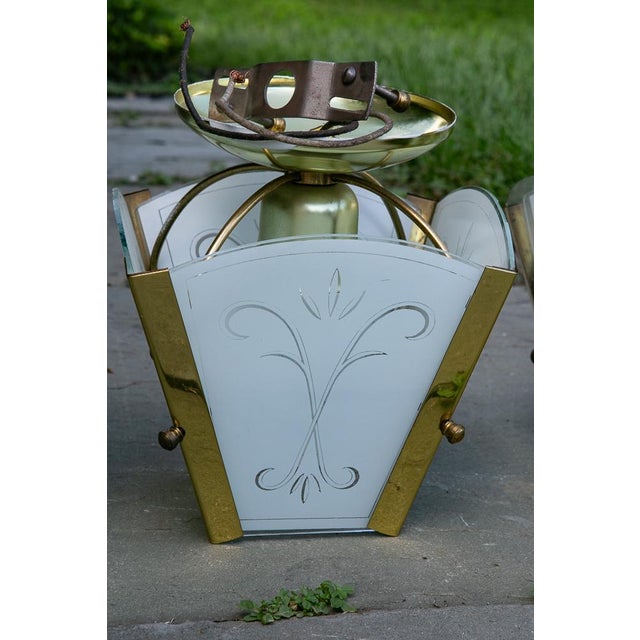 Mid-Century Modern MCM Set 3 Ceiling Lights For Sale - Image 3 of 3