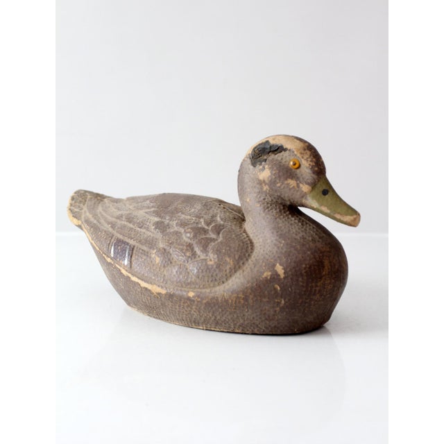 1950s General Fibre Ariduk Mallard Hen Duck Decoy For Sale - Image 11 of 16