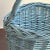 Vintage Cornflower Blue Market Basket For Sale - Image 10 of 11