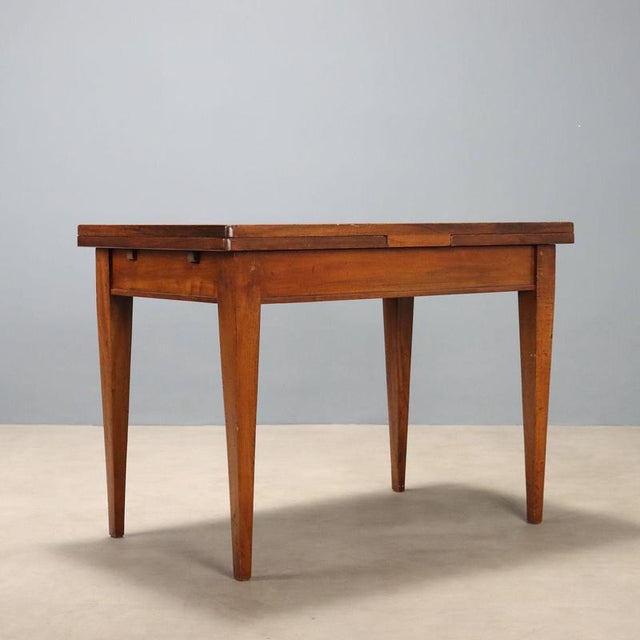 Directoire Walnut Table with Maple Inlay For Sale - Image 8 of 9