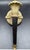 Mid 20th Century Neoclassical Cast Brass Torch Sconces — a Pair Sculptural French-Inspired Architectural Lighting For Sale - Image 4 of 9