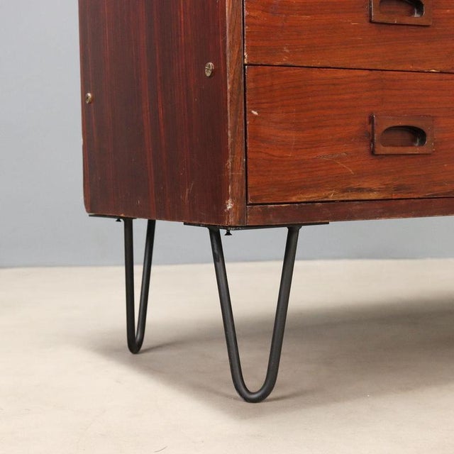 Vintage Sideboard in Stained Mahogany, 1960s For Sale - Image 7 of 10
