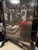 Wood Vintage English Horn & Aged Mirror Dressing Tabletop Mirror For Sale - Image 7 of 12