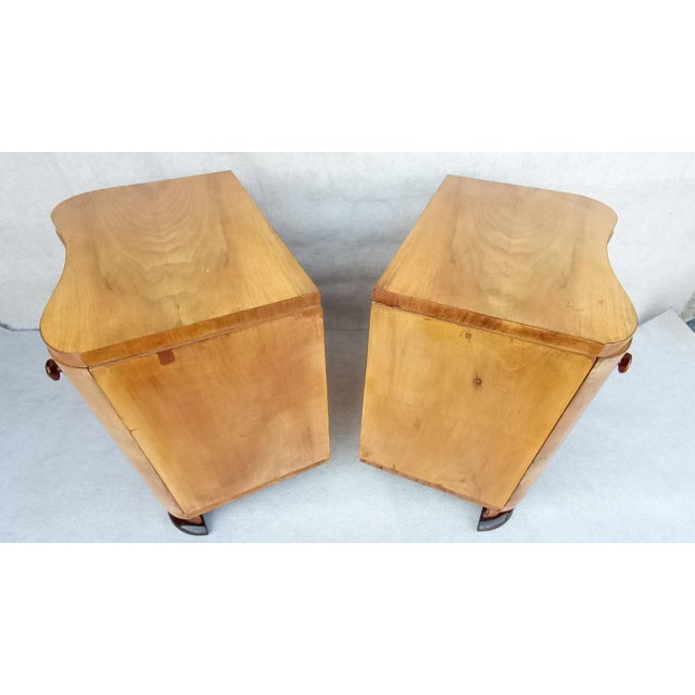 Bedside Tables by Jindrich Halabala for Up Závody, 1950s, Set of 2 For Sale - Image 6 of 13